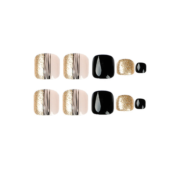 12 Sizes-24 Pcs Press On Nails JP1624