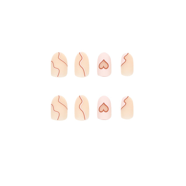 12 Sizes-24 Pcs Press On Nails JP1883