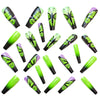 12 Sizes-24 Pcs Press On Nails Y750