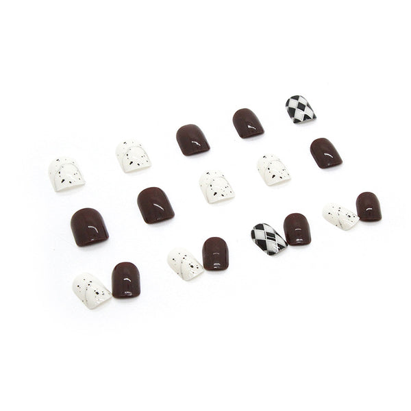 12 Sizes-24 Pcs Press On Nails R656