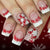 12 Sizes-24 Pcs Press On Nails C1253