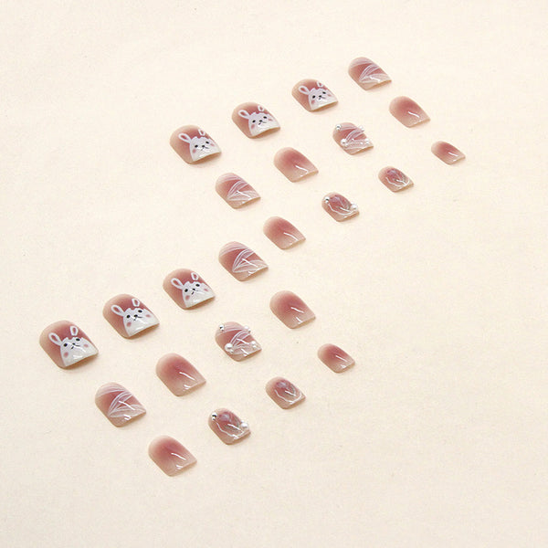 12 Sizes-24 Pcs Press On Nails Z566