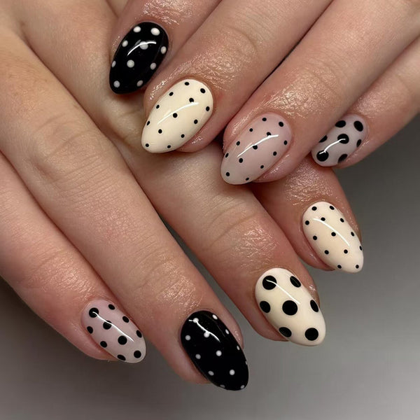 12 Sizes-24 Pcs Press On Nails W2131