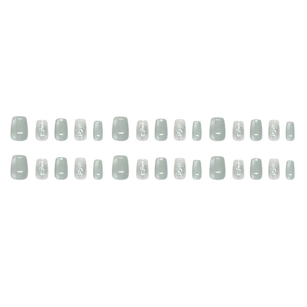 15 Sizes-30 PcsPress On Nails My254