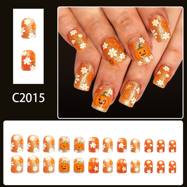 12 Sizes-24 Pcs Press On Nails C2015