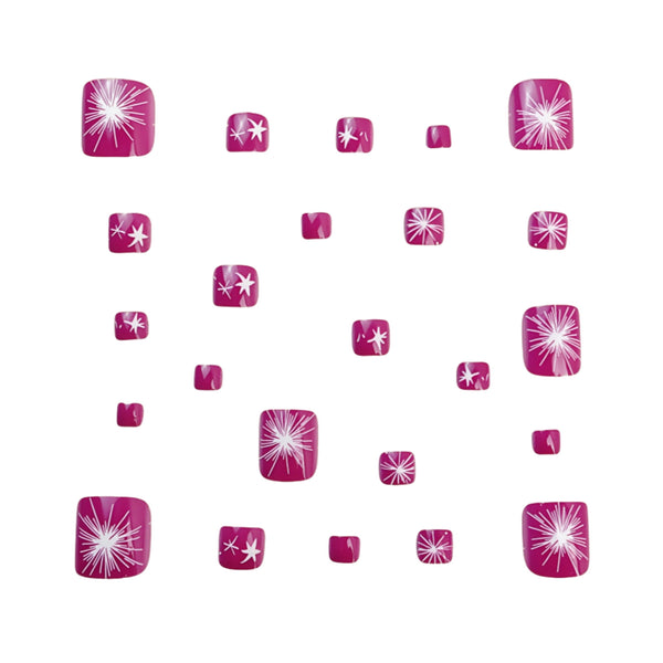 12 Sizes-24 Pcs Press On Nails Y597