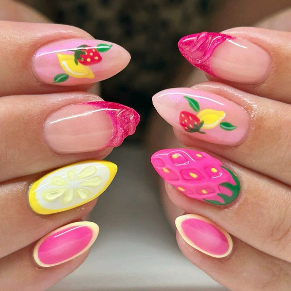 12 Sizes-24 Pcs Press On Nails Y2020