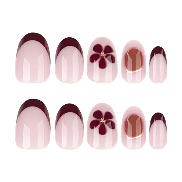 12 Sizes-24 Pcs Press On Nails JP3969