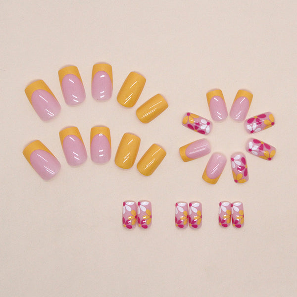12 Sizes-24 Pcs Press On Nails W1058