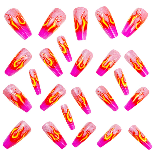 12 Sizes-24 Pcs Press On Nails Y937