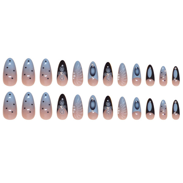 12 Sizes-24 Pcs Press On Nails Z901