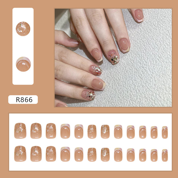 12 Sizes-24 Pcs Press On Nails R866