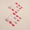 12 Sizes-24 Pcs Press On Nails W1017