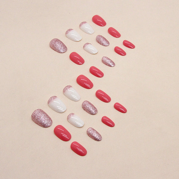 12 Sizes-24 Pcs Press On Nails W1017
