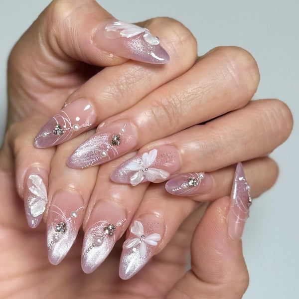 12 Sizes-24 Pcs Press On Nails JP3621