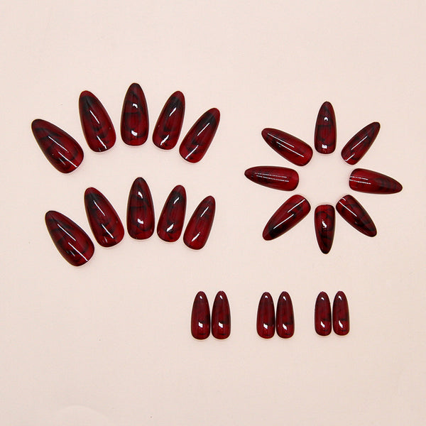 12 Sizes-24 Pcs Press On Nails W2113