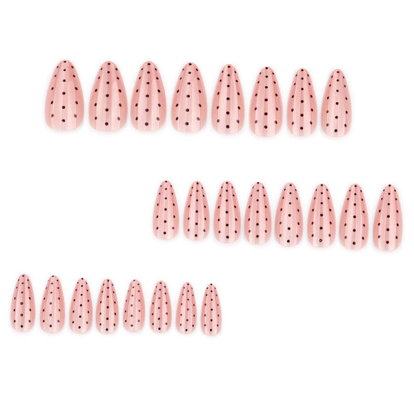 12 Sizes-24 Pcs Press On Nails JP4349