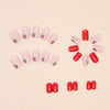 12 Sizes-24 Pcs Press On Nails W1494