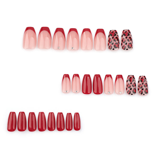 12 Sizes-24 Pcs Press On Nails JP3528