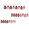 12 Sizes-24 Pcs Press On Nails JP4140