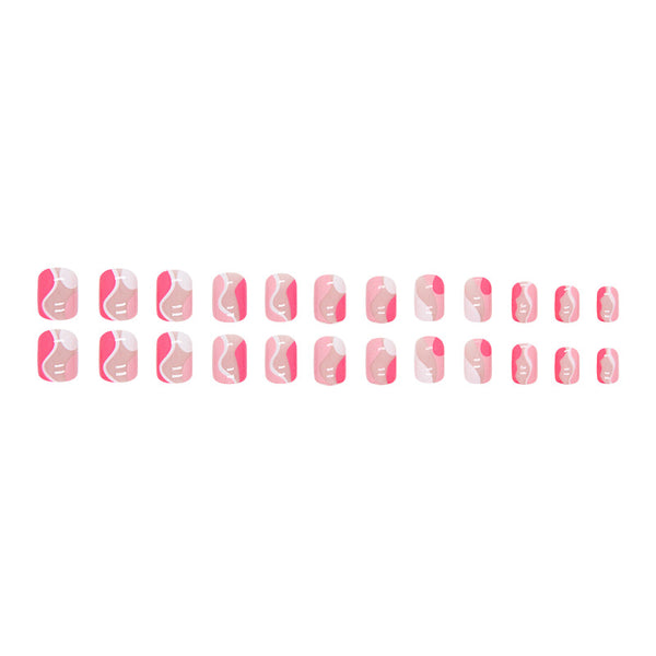 12 Sizes-24 Pcs Press On Nails W905