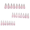 12 Sizes-24 Pcs Press On Nails JP4110