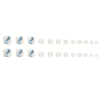 12 Sizes-24 Pcs Press On Nails F130