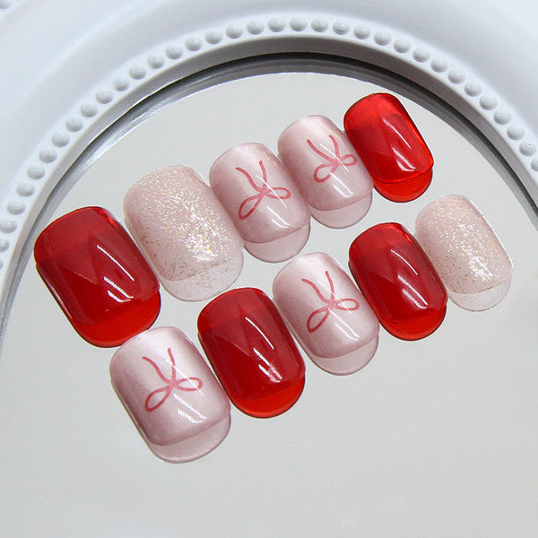 12 Sizes-24 Pcs Press On Nails MY141