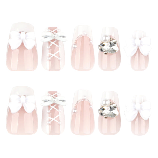 12 Sizes-24 Pcs Press On Nails JP4014