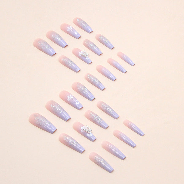 12 Sizes-24 Pcs Press On Nails Z640