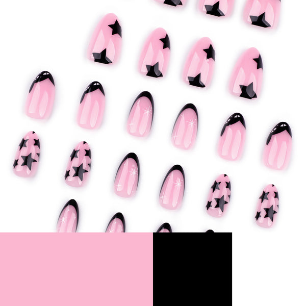 12 Sizes-24 Pcs Press On Nails JP3714