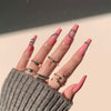 12 Sizes-24 Pcs Press On Nails JP1344