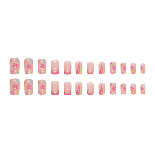 12 Sizes-24 Pcs Press On Nails W1072