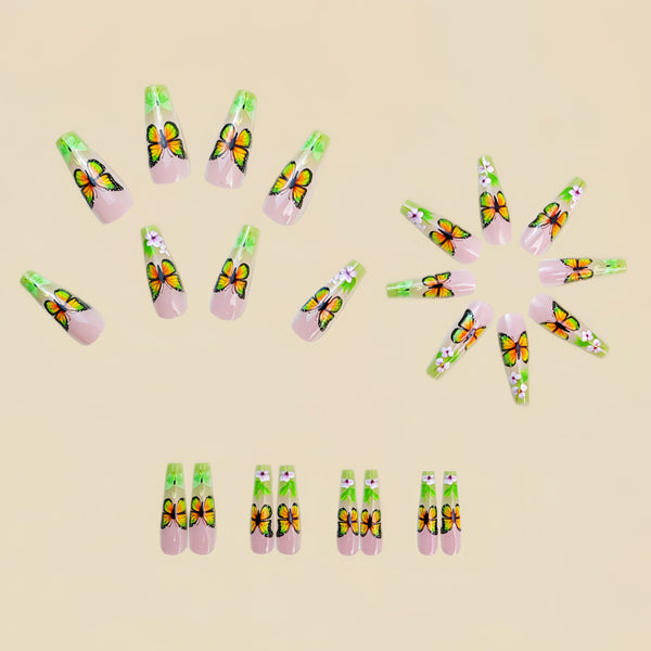 12 Sizes-24 Pcs Press On Nails Y688