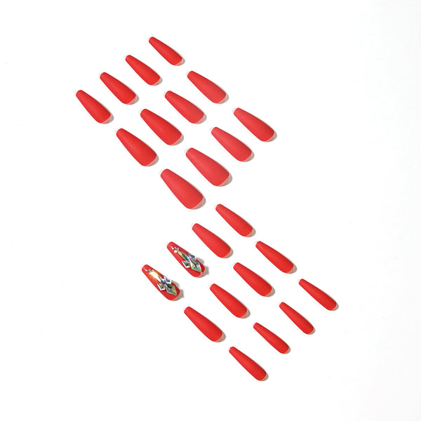 12 Sizes-24 Pcs Press On Nails JP1275