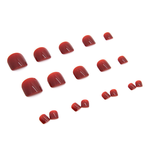 12 Sizes-24 Pcs Press On Nails F028