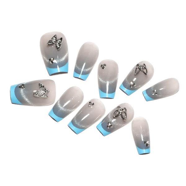 12 Sizes-24 Pcs Press On Nails SP165