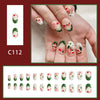 12 Sizes-24 Pcs Press On Nails C112