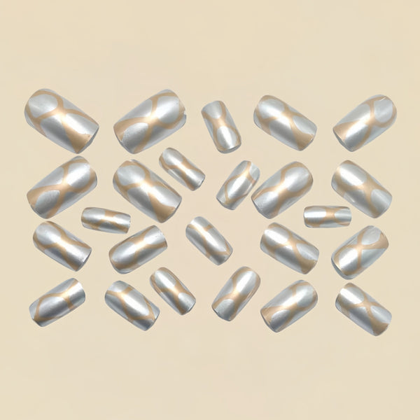 12 Sizes-24 Pcs Press On Nails Y1515