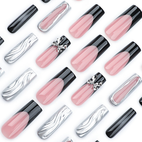 12 Sizes-24 Pcs Press On Nails DIY57