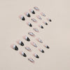12 Sizes-24 Pcs Press On Nails W863