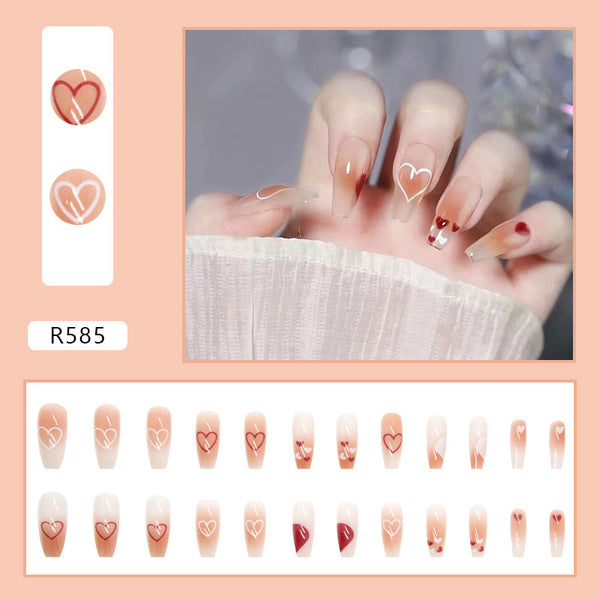 12 Sizes-24 Pcs Press On Nails R585