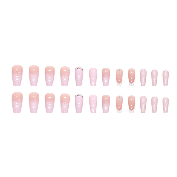 12 Sizes-24 Pcs Press On Nails Z613