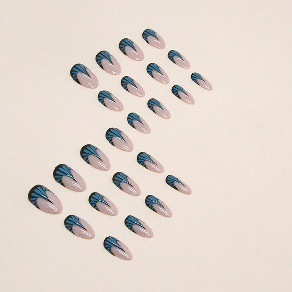12 Sizes-24 Pcs Press On Nails W906