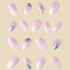 12 Sizes-24 Pcs Press On Nails D020