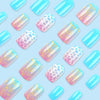 12 Sizes-24 Pcs Press On Nails DY1990