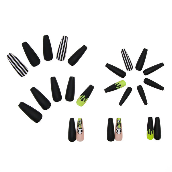 12 Sizes-24 Pcs Press On Nails W070