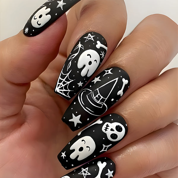 12 Sizes-24 Pcs Press On Nails Y1041