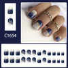 12 Sizes-24 Pcs Press On Nails C1654