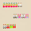 12 Sizes-24 Pcs Press On Nails Y618